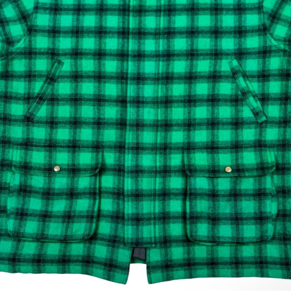 L.L BEAN GREEN AND BLACK WOOL HUNTING COAT XXL - Picture 7 of 10